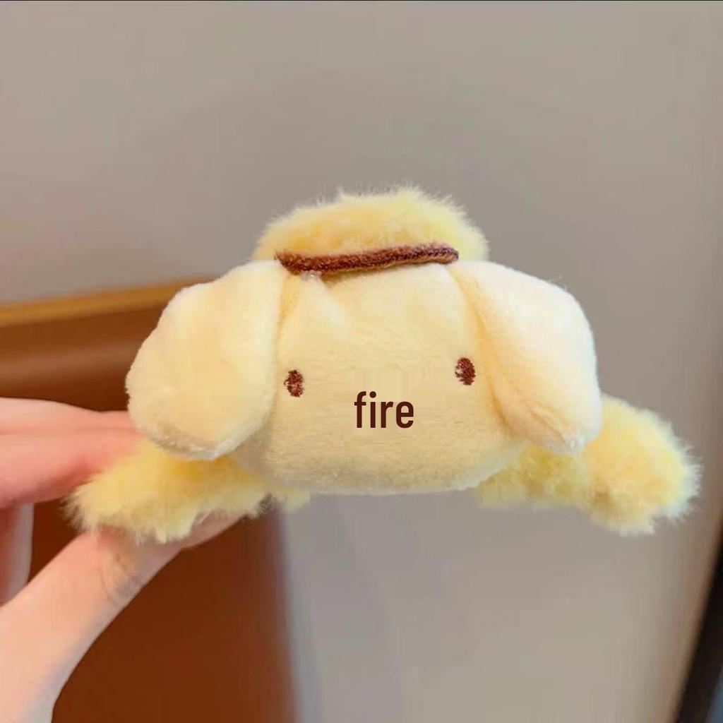 Women's Plush Cartoon Shark & Bear Hair Clips - Autumn & Winter Collection