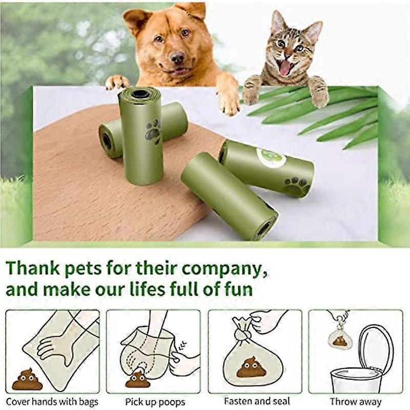 Hundekotbeutel Haustier-Reinigung Zubehör Biologisch abbaubar Umweltfreundlich Hundekotbeutel Spender Outdoor Abbaubar Hundekotbeutel dla p