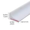 1Pc 2meter/78.7in Bathroom Water Stopper Silicone Retaining Strip Water Shower Dam Flood Barrier Dry and Wet Separation Blocker