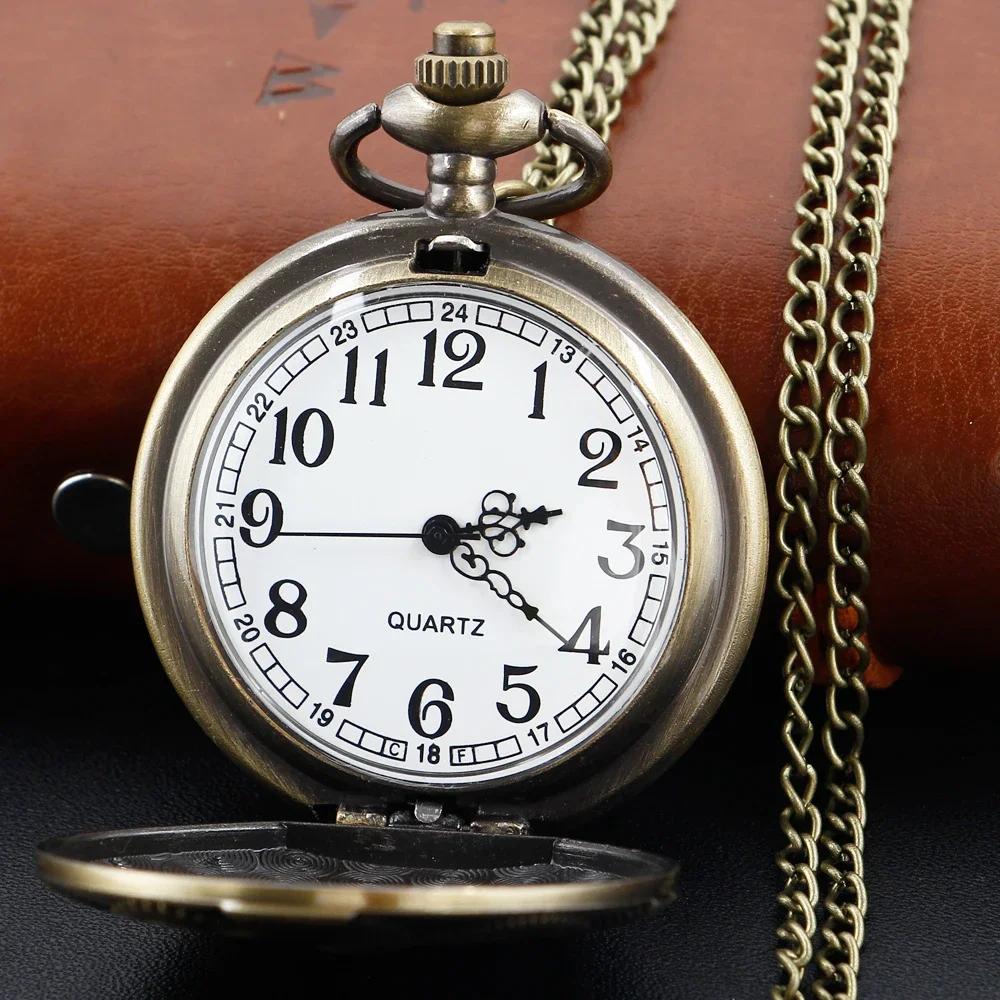 10pcs/lot Intricate Gear Steampunk Gear Relief Quartz Pocket Watch Men Women Necklace Children Best Souvenir Gifts