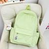 Schoolbag Japanese ins small fresh solid color versatile schoolbag large capacity junior high school student backpack leisure travel backpack