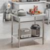 Stainless Steel Work Prep Table Commercial Worktable Food Prep 24x36x34in