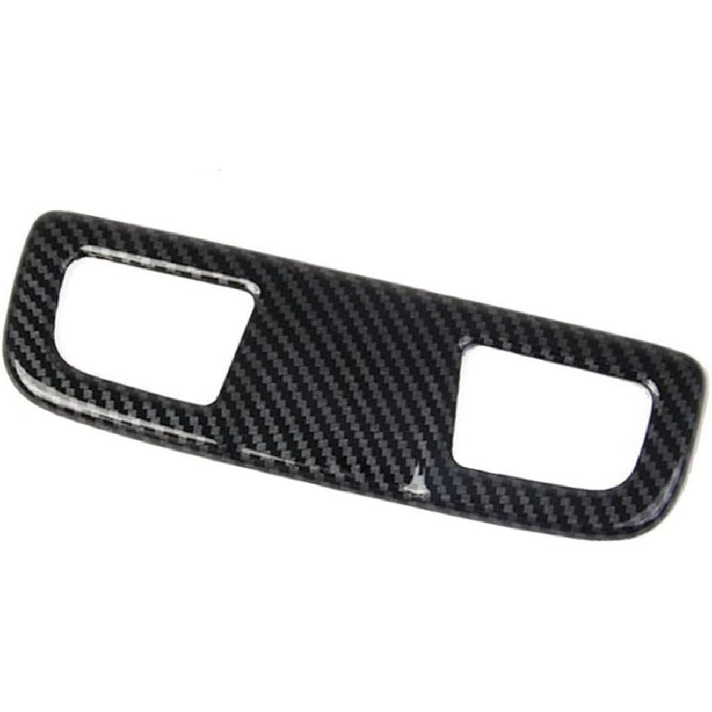 Carbon Fiber Roof Rear Reading Light Lamp Cover Trim Accessories for 2019-2026 Chevy Silverado 1500/GMC Sierra 1500 for 2020-2026 Sierra/Silverado