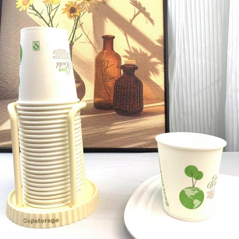 Plastový dávkovač kelímků do koupelny, držák jednorázových papírových kelímků do koupelny, stolní úložný organizér na kelímky pro domácí kancelář