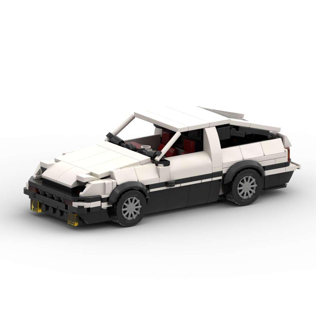 

Creative AE86 Sports Car MOC Model - Lego-Compatible Building Blocks, Racing Car Educational Toy