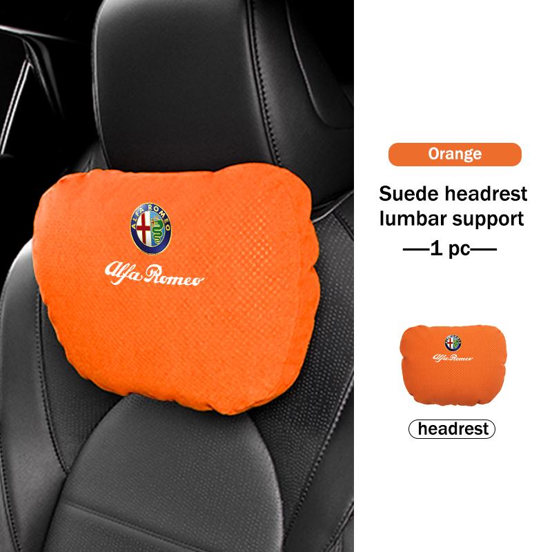 For Alfa Romeo Car Neck Pillow Head Support Pad Driver Seat Headrest Waist Support Mat 159 Giulietta Giulia 147 Mito 156 159 166