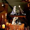 Human Skeleton Party Dressing Terrifying Appearance Simulation Plastic Home Decoration Halloween Interesting Decorative Props