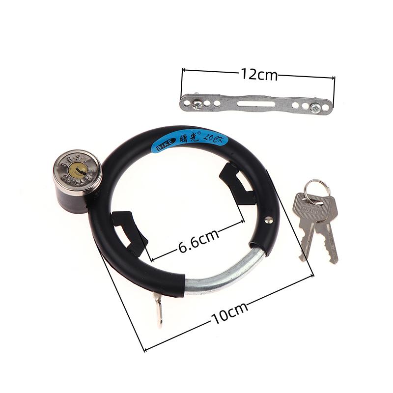 1 Set Anti Theft Alloy With 2 Keys Bike Horseshoe Lock For Mountain Bike Road Bicycle Crab Claw Lock Diy Accessories