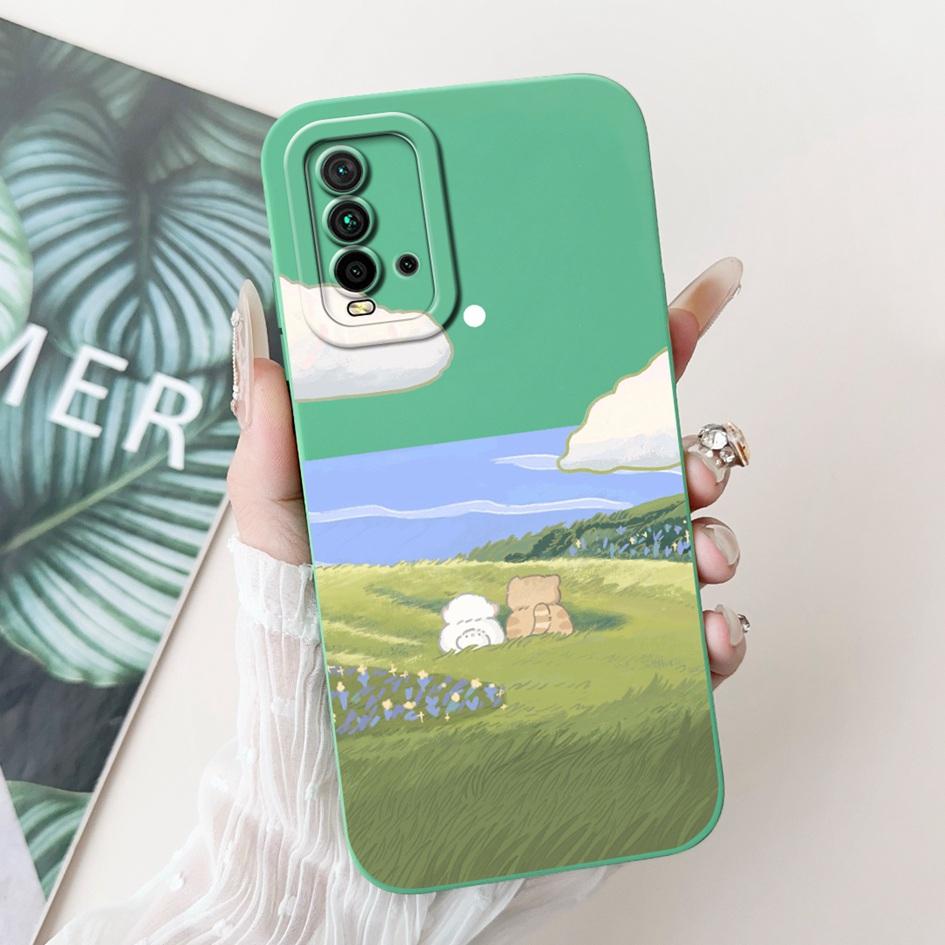 Shockproof Cover For Xiaomi Redmi 9T Case Redmi 9 Power Funda Cute Panda Rabbit Soft Phone Cases For Redmi9T Redmi9 Power Bumper