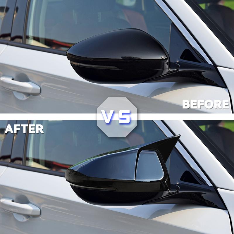 Auto Dekoration Stick Rückansicht Rück Seite Glas Spiegel Abdeckung Trim Rahmen 2 stücke Für Honda Accord Limousine 10th