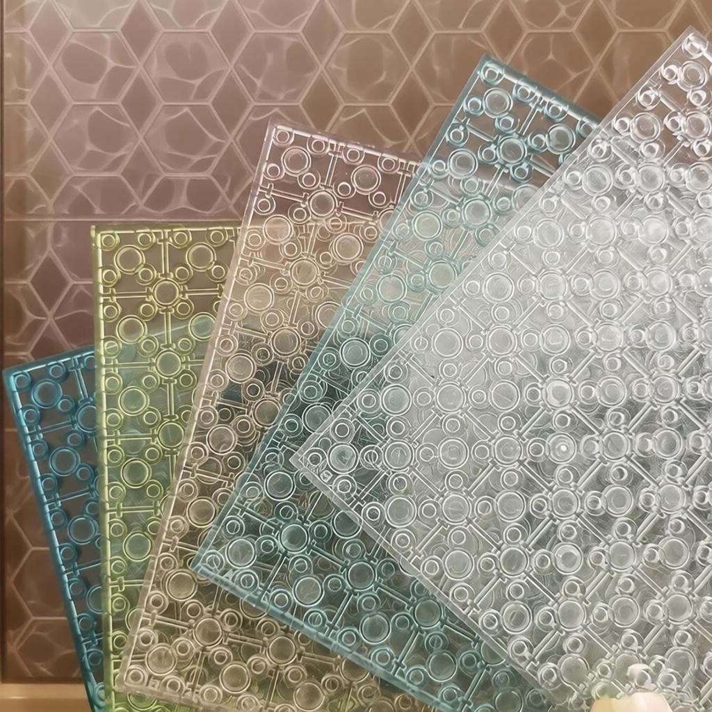 Double-Sided 16x16 Transparent Stud Baseplate for MOC Building Block Scene