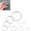 Metal Keychain Rings With Double Loop Nickel Finish For Key Holder Collection
