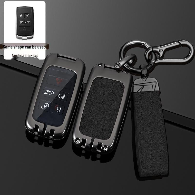 Land Rover Key Case for Range Rover, Defender, Velar, Evoque, Discovery 4, Freelander, and Discovery 5 - Metal Car Key Bag.