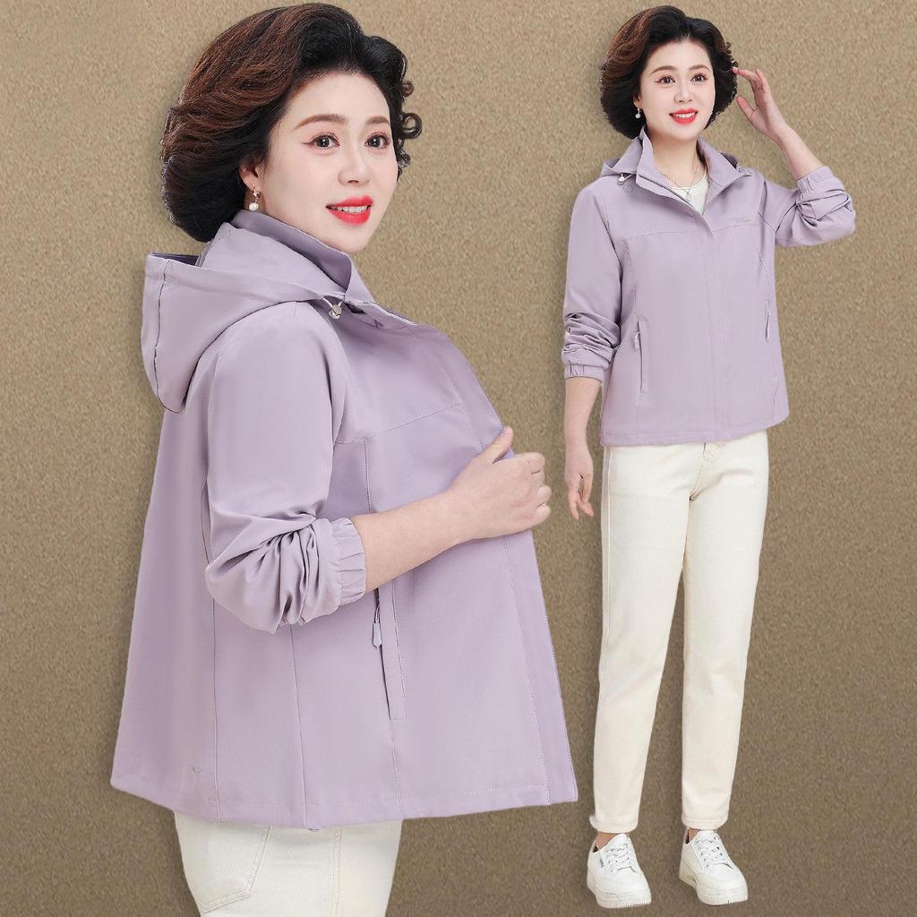Frühlingsmode für Mama: Kapuzen-Freizeitjacke für Damen 50+ - Stilvoll für Frühling & Herbst