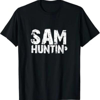Cooles Konzert T-Shirt Sam Huntin vintage gewaschen lässig vielseitig Designerkleidung Unisex leicht grafisch dehnbar Mode