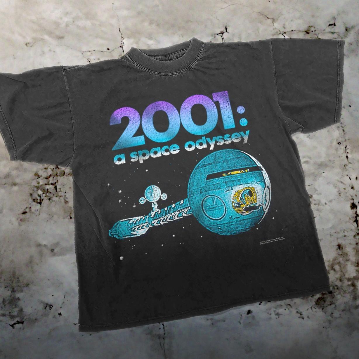 2001 A Space Odyssey Aged T-Shirt Black M M