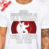 Unterschätze niemals eine alte Frau, die Tai Chi kann Lustiges Design Kampfsportler T-Shirt Baumwolle Kurzarm Y2k Herren T-Shirt