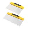 1Pc Finishing Trowel Wall Grout Spreading Tools Steel Trowel Putty Notched Spatula Concrete Drywall Trowel Construction Tools