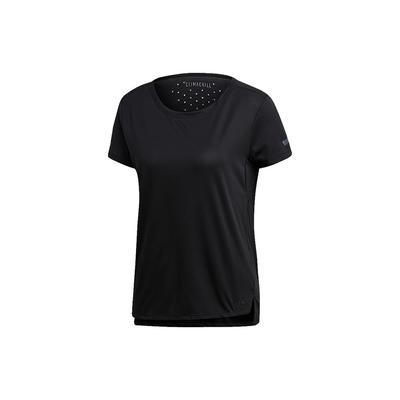 Schnelltrocknendes Sport-Casual Reflektierendes Rundhals Kurzarm T-Shirt Damen Oberteile Schwarz EI6385