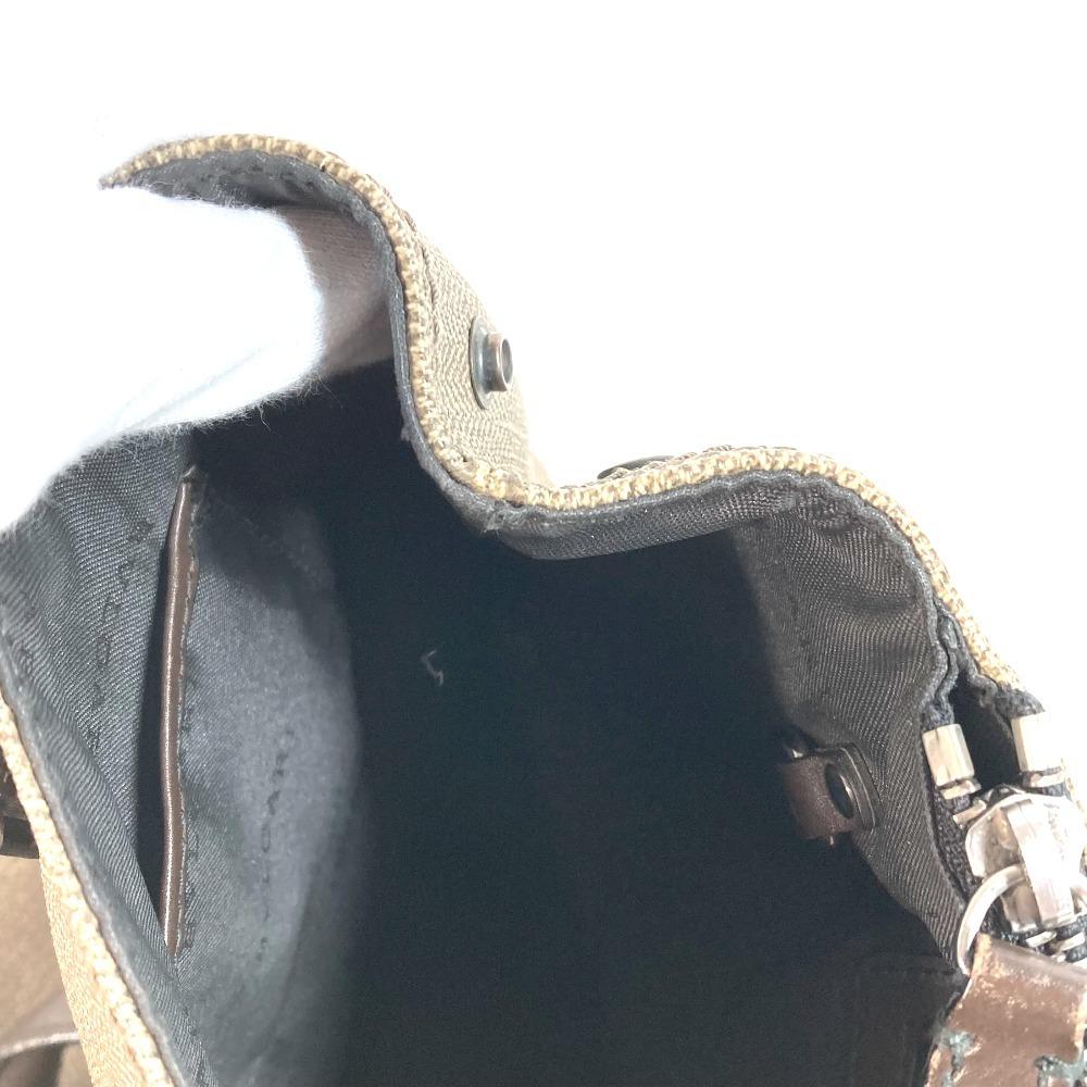 BVLGARI Weekend Logo Vertical Tote Bag Shoulder Bag PVC/Leather gray/Black