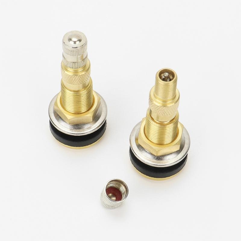 Tubeless Tire Stem TR618A, Brass Mount In Wheel Stem with Rubber Grommet Structure for Replacement Maintenance