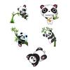 Wall Sticker Cute Colorful for Giant Panda Pattern Laptop Exterior Decors Wall D