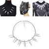 Premium Quality 2018 Halloween Costume Black Panther Necklace Jumpsuit Mask Ensemble