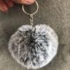 Soft 20 Colors Fluffy Fur DIY Bag Pendant Pompom Fashion Accessories Key Ring Keychains Key Chain