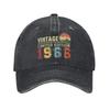 Vintage 1966 60. Geburtstag Geschenk Trucker Caps Outfit Für Unisex Damen Baseballkappen 60 Jahre Retro Wear Kappe Verstellbar