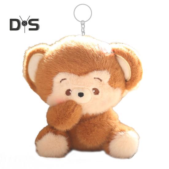 Мультяшная обезьяна кукла мягкая кукла-животное кулон брелок PP хлопок наполнитель рюкзак автомобиль офис домашний декор подарок света кофе