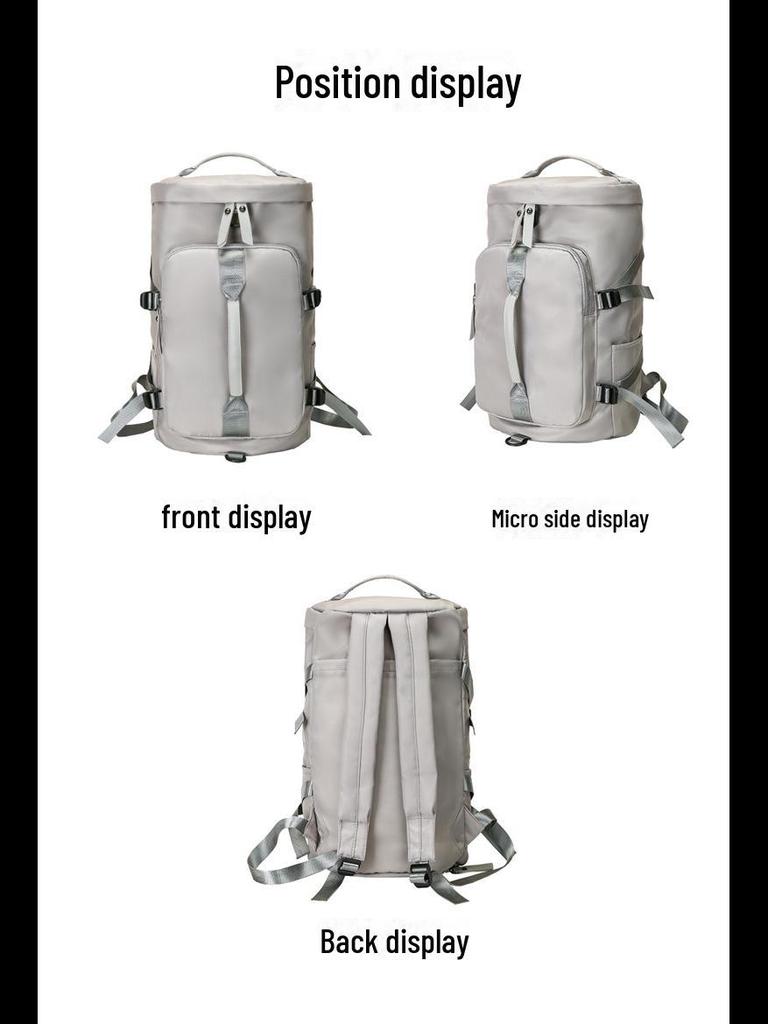 Duża pojemność, wodoodporna torba do jogi z tkaniny Oxford z logo, pasek na ramię lub podwójny, niezależna przegroda na buty, torba sportowa