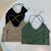 Women Bras Back Cross Bandage Sexy Long Bras Girls Simple Underwear Tank Tops Inner Wear Lady Crop Tops