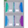 6Pcs Punched Pocket Clear Document Wallet 11 Holes Punched Pocket File Bag Letter Size Folder Filing Wallet File Sleeve