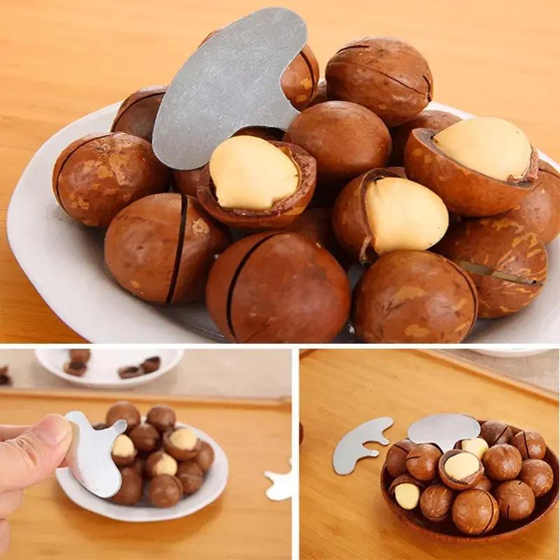 1-4pcs/set Macadamia Nut Opener, Shell Opener, Pecan Nut Opener, Nut Key, Extra Hard and Thick Home Gadgets Shell Opener