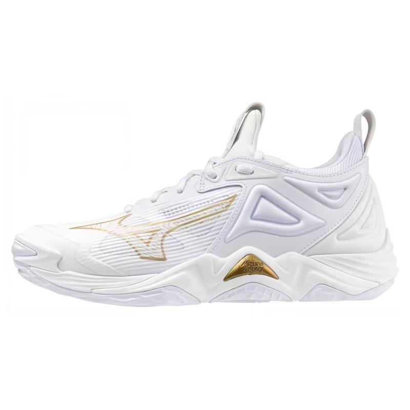 Mizuno Women's Wave Momentum 3 'White Gold' Sneakers V1GA231245