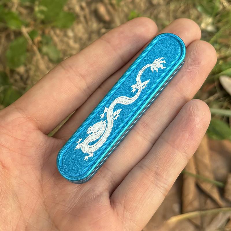 Cool Chinese Dragon Fidget Toys EDC Plastic Fidget Slider Infinite Push Haptic Slider Stress Relief Toy ADHD Concentration Toy