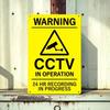 Vintage Metal CCTV Sign Wall Decor for Home Office