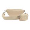 Kenzo Adjustable Detachable Shoulder Strap Nylon Waist Bag Women Waist Bag Beige FE62SA707F0111