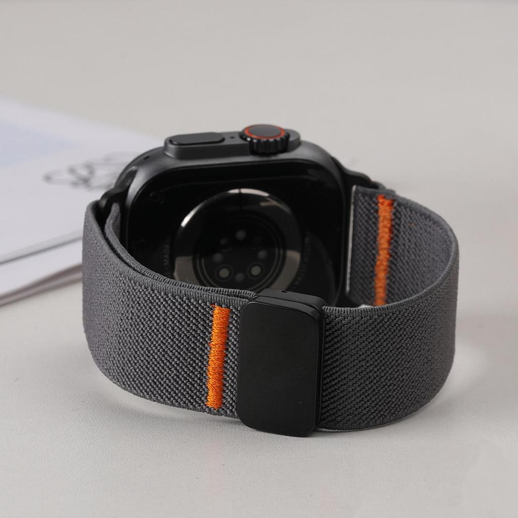 Magnetic Nylon Loop For Apple Watch Band 46mm 49mm 44mm 41 40mm 42mm Bracelet iWatch Series Ultra 3 11 SE 3 10 9 8 7 6 5 4 Strap