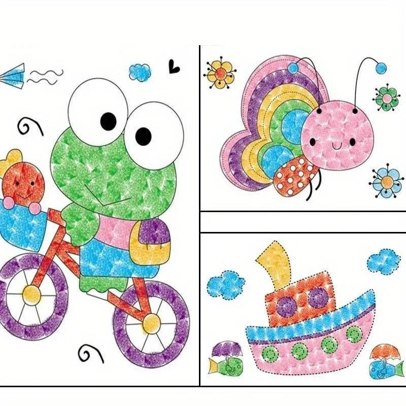 1set  Scrawl Finger Painting Nontoxic Watercolour Craft Set DIY Play Tools Accessories Hand printed color painting