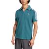 adidas Originals Polo à Manches Courtes en Tricot Gaufre Rétro Rayé Homme Polos Vert Détective Orange Clair Jaune Blanc KC0691
