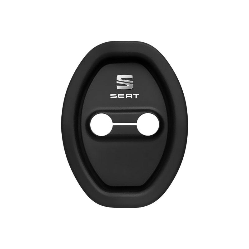 4 Stuks Auto Deurstopper Cover Deurslot Beschermhoezen Voor Seat Leon FR Altea Ibiza Toledo Cordoba Alhambra Arona Ateca Exeo