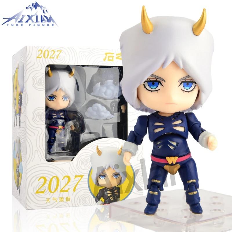 Yiran Toy 1 High Quality Aixlan#2027 Jojo's Bizarre Adventure Figure Weather Report Cute Edition 10Cm Jojo Pvc Action Figure Amine Collectible Figurine
