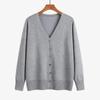 2023 Autumn Office Sweater Knitwear Casual V-neck Long Sleeve Cardigan Versatile Solid Button Knitted Cardigans Outwear 29625