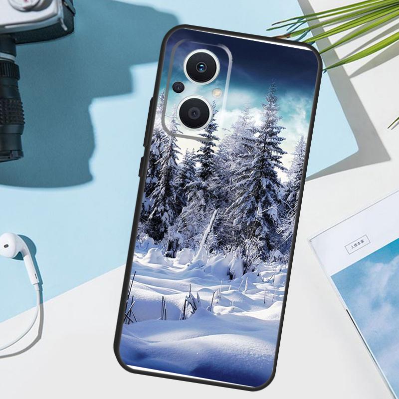 Landscape Winter Light Snow Cover For OPPO Reno 14 F 13F 12F 11F 10 11 12 13 Pro 7 8 Lite OPPO Find X9 X5 X6 X8 Pro Case