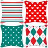 Dots Stripes Prismatic Pattern Pillowcase Colorful Geometric Print Cushion Cover Living Room Decoration Pillow Cover for Sofa