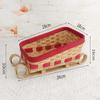 Festive Holiday Sleigh Decorative Storage Basket