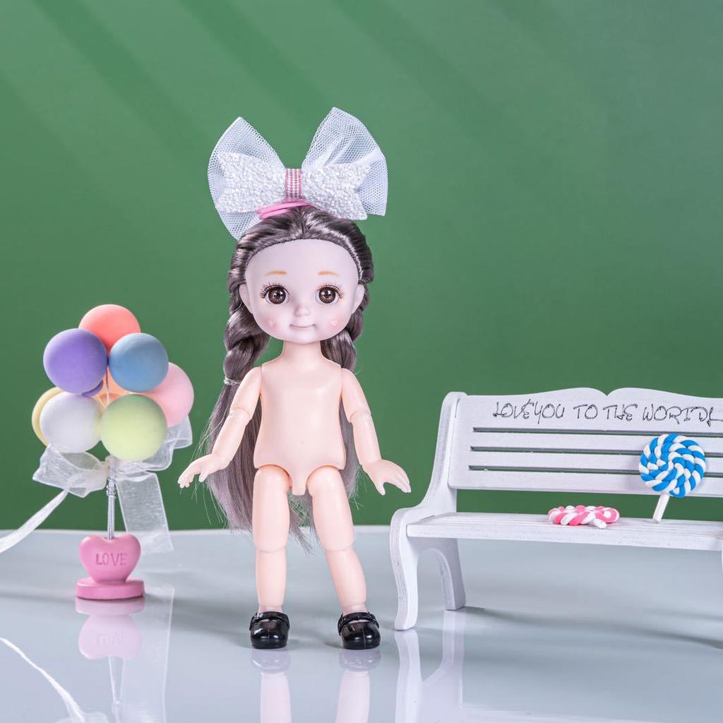 6 Inch Doll Cute Dolls With Dress for Girls Toy Christmas Gift