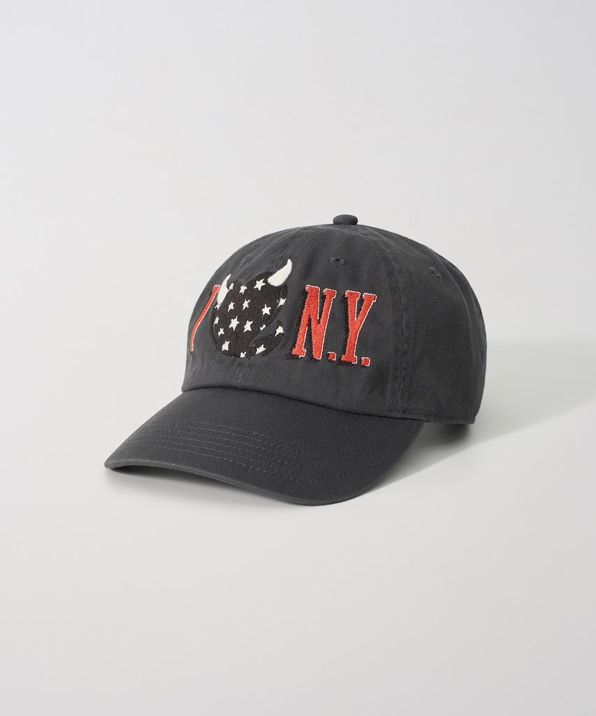 Gameoncheupaeb Washed I Love N.Y. Ball Cap (Charcoal)