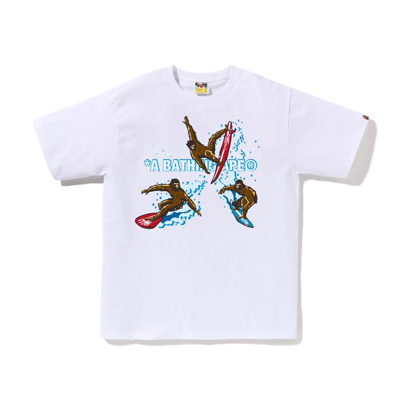 A BATHING APE ® Surfing Apes T shirt 0ZXTEM10002XN